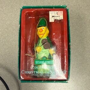 Sesame Street Green and Yellow Christmas Ornament
